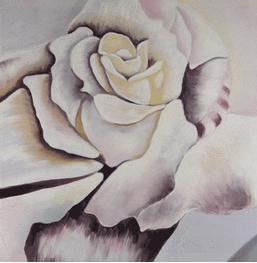 Picture PURPLE ROSE 120x120cm