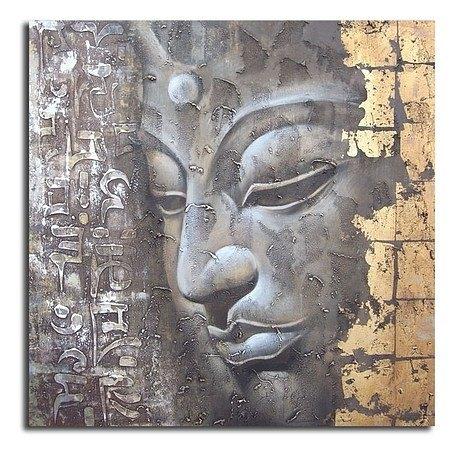 Picture BUDHA gold 100x100cm