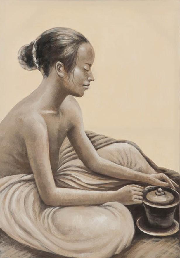 Picture CHINESE LADY 70x100cm