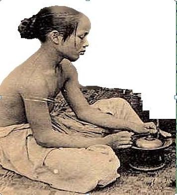 Picture CHINESE LADY 100x150cm