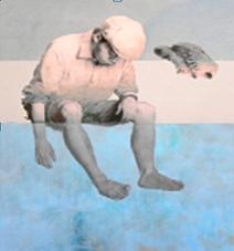Picture IBIZA BOY blue 100x150cm