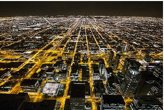 Picture CITY IN THE NIGHT 150x100cm