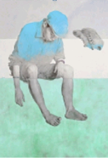 Picture IBIZA BOY green 50x70cm