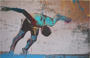 Picture SWIMMER 70x50cm
