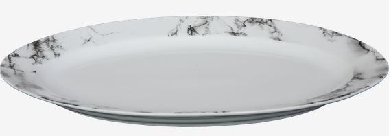 Plate MARBLE oval 31cm