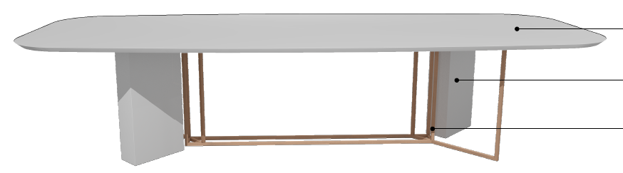 Conference table MEX 2780cm