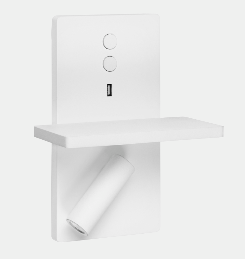 Wall lamp LEVI with USB plug