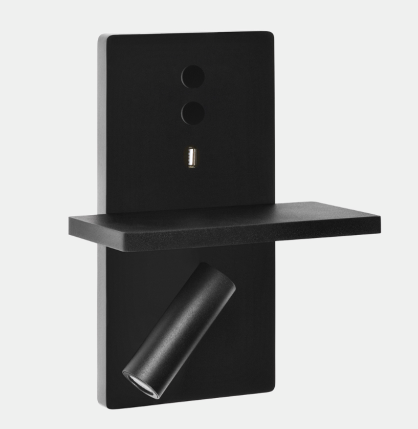 Wall lamp LEVI with USB plug