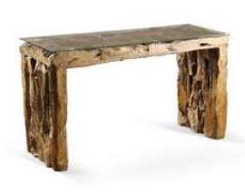 Desk table LIO BELLO with glass top