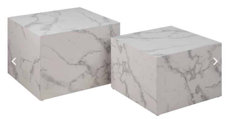 Side table MALIA set 58x58x40cm & 50x50x33cm