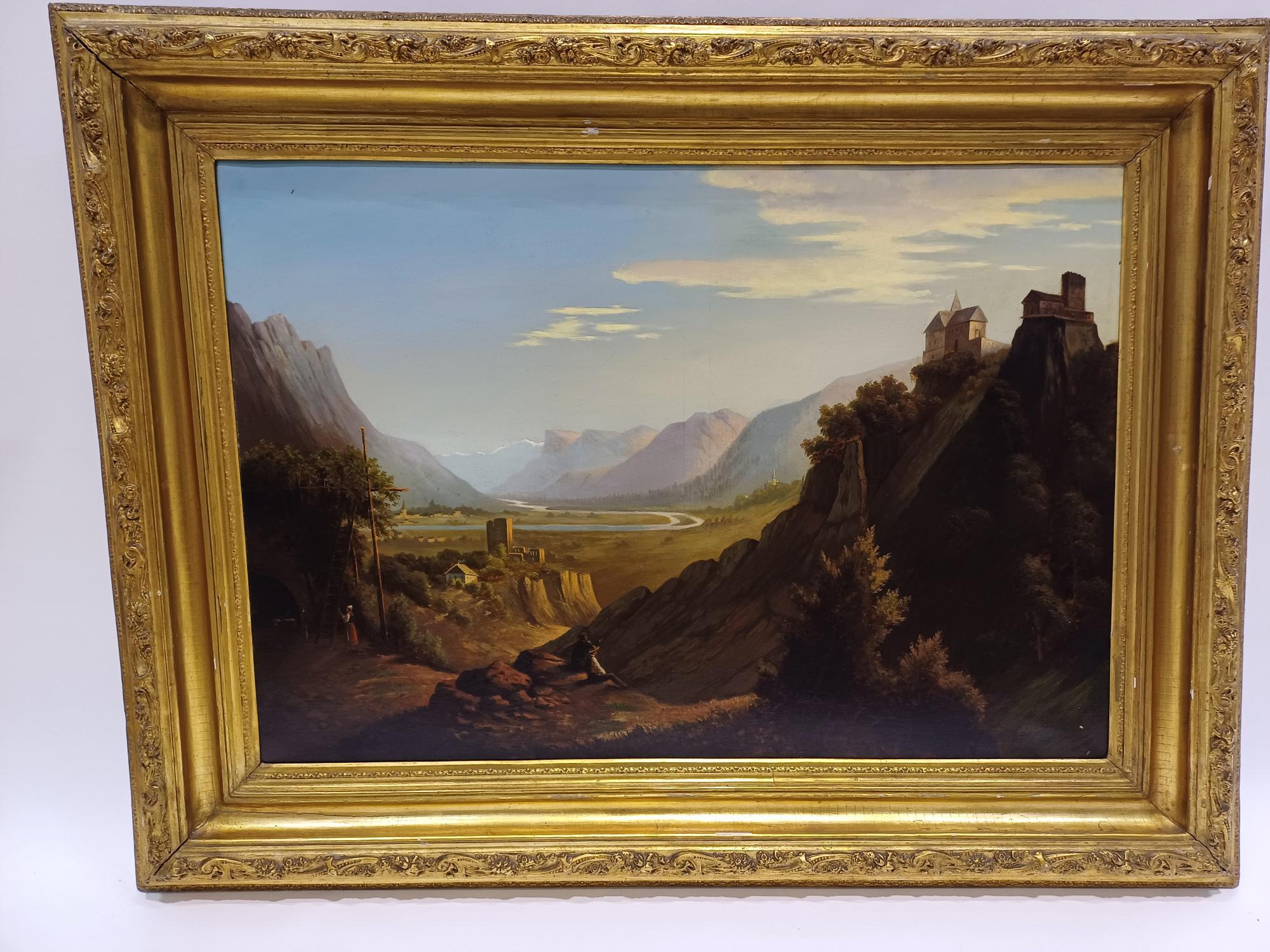 PRIVAT: Picture ST. MORITZ CASTLE 150x110cm USED