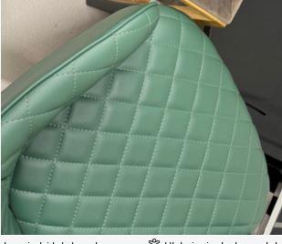 Green leather chair USED
