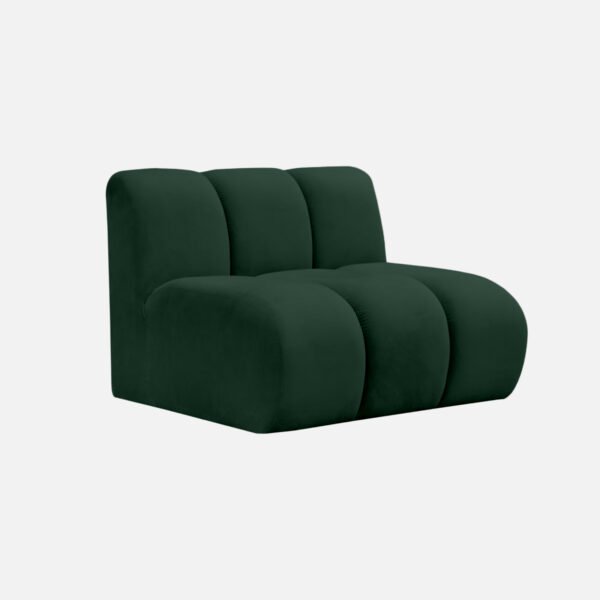 Mittleres GLORIA-Element für modulares INSEL-SOFA Waldgrün