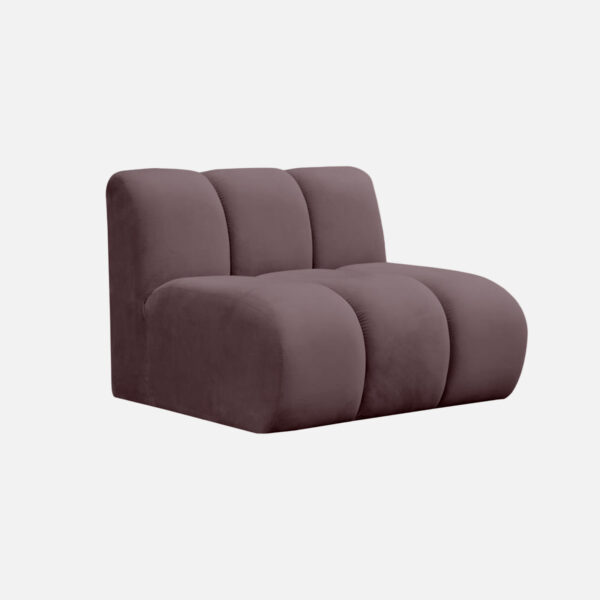 Mittleres GLORIA-Element für modulares INSEL-SOFA Lila