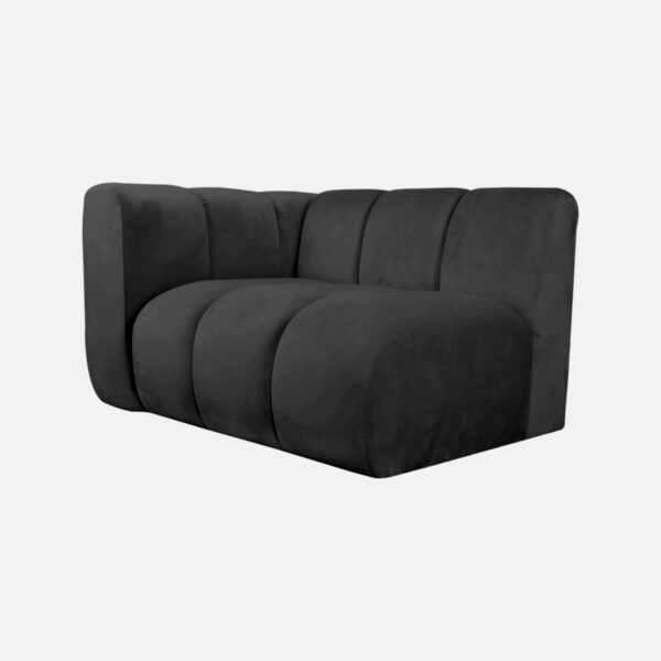 Linkes GLORIA-Element für modulares INSEL-SOFA Anthrazit