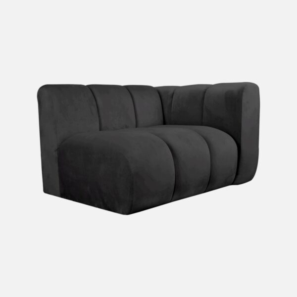 Rechtes GLORIA-Element für modulares INSEL-SOFA anthrazit