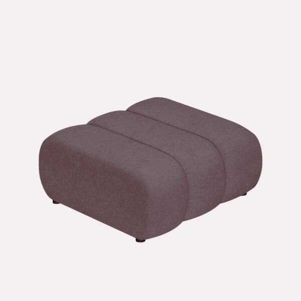 Pouffa GLORIA Element für modulares INSEL-SOFA Lila