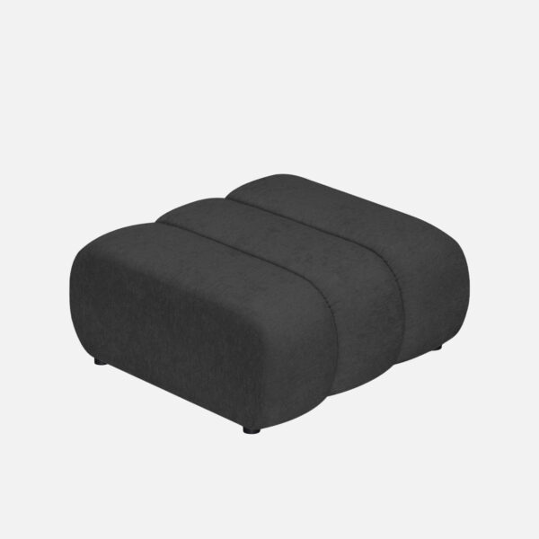 Pouffa GLORIA Element für modulares INSELSOFA anthrazit