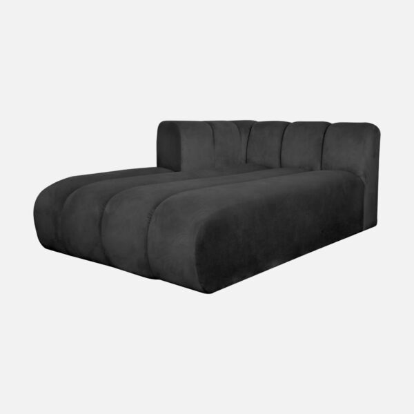 GLORIA Récamiere links für modulares INSELSOFA Anthrazit