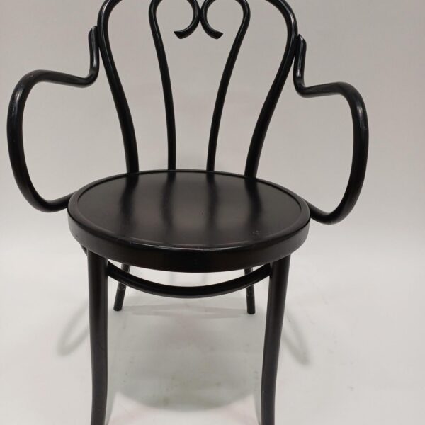 Chair non-upholstered black stain B-16 FAMEG LaLup USED