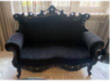 Black Baroqe Sofa USED