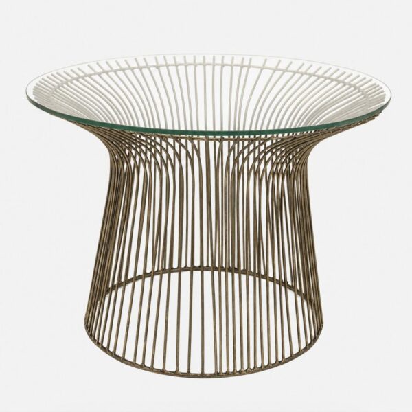 Side table LIO LANCA with glass